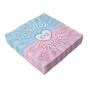 Guardanapo 33cm x 33cm - Chá Revelação c/20 Make+