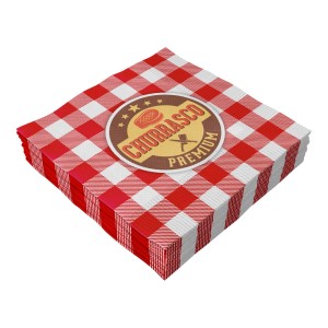 Guardanapo 33cm x 33cm - Churrasco e Bar c/20 Make+