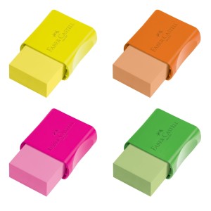 Borracha Escolar FC Max Neon Pequena Faber Castell