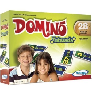 Dominó de Madeira - Tabuada 5256.5 Xalingo