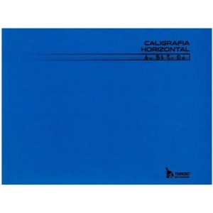 Caderno de Caligrafia 1/4 Horizontal Azul 96fls Tamoio