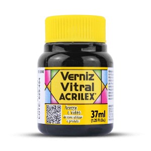 Verniz Vitral 37ml - Amarelo Ouro 505 Acrilex