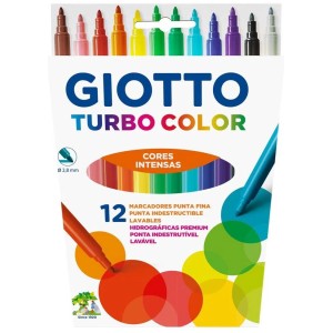 Canetinha Hidrográfica 12 Cores Giotto