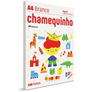 Papel Sulfite A4 Branco 75g 100 Folhas Chamequinho Chamex