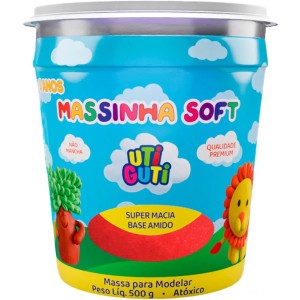 Massa de Modelar 500g - Vermelha Uti Guti