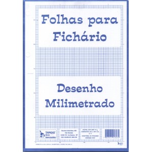 Papel Milimetrado A4 75g 50 Folhas Tamoio
