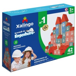 Brincando de Engenheiro Nº1 42 Peças 5275.4 Xalingo