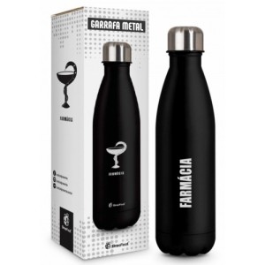 Garrafa Térmica Metal 500ml - Farmácia Brasfoot
