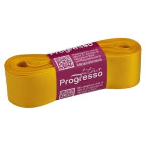 Fita de Cetim n.7 0038 - Amarelo Ouro Progresso