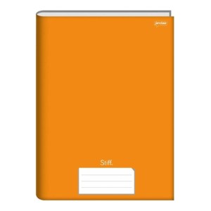 Caderno Brochura 1/4 Laranja 48fls Jandaia