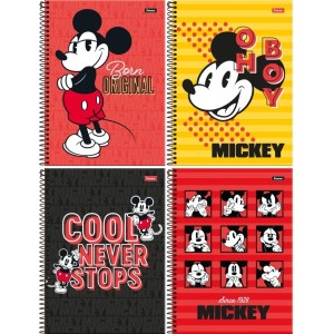 Caderno 15 Matérias Mickey Vintage 240fls Foroni
