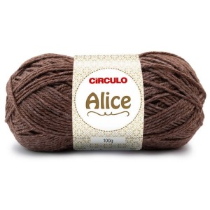 Lã Alice 7504 - Mogno 100g Circulo