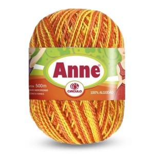 Linha Anne 9619 - Laranja Mesclado Circulo