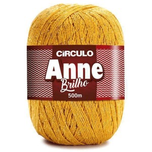 Linhas Anne Brilho 7030 - Mostarda Circulo