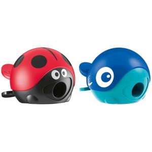 Apontador com Depósito Croc Croc Joaninha e Baleia Maped