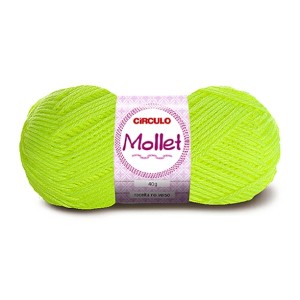 Lã Mollet 40g 0780 - Amarelo Neon Circulo