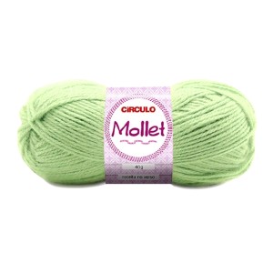 Lã Mollet 40g 0620 - Verde Bebê Circulo