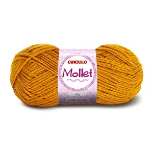 Lã Mollet 40g 7030 - Mostarda Circulo
