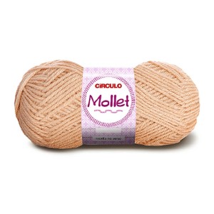 Lã Mollet 40g 7034 - Marfim Circulo