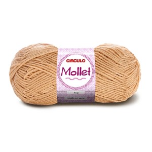 Lã Mollet 40g 7650 - Amêndoa Circulo