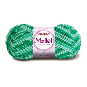 Lã Mollet 40g 9440 - Quartzo Verde Circulo