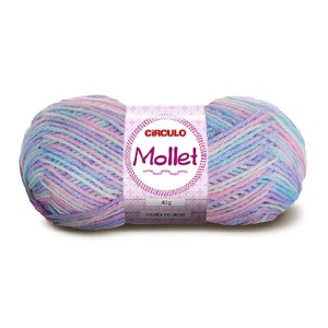 Lã Mollet 40g 9490 - Carrossel Circulo