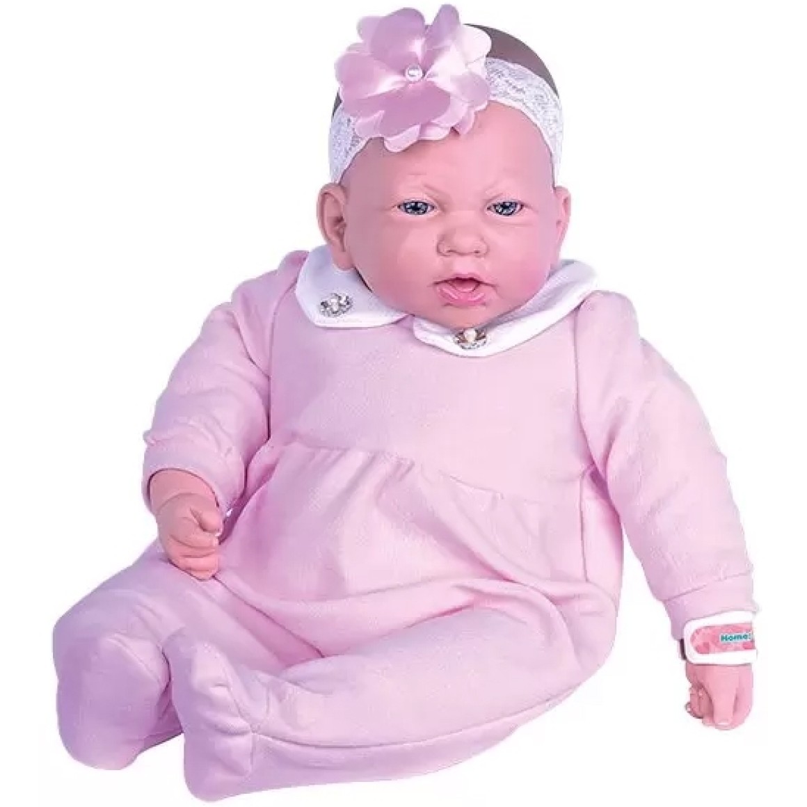 Boneca Bebê Reborn Soninho com Tiara 2652 Cotiplas