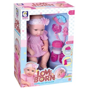 Boneca Love Born Hora de Brincar 2613 Cotiplas