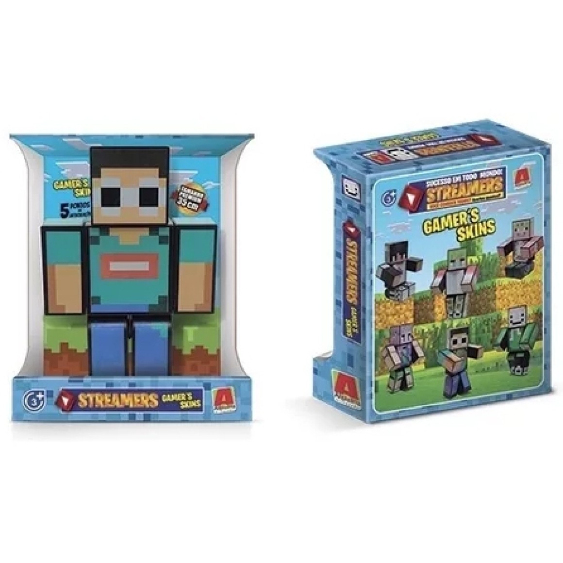 Bonecos Minecraft Aranha e Alex Original Jazwares