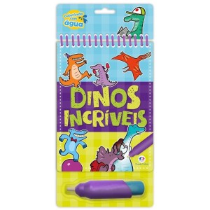 Livro Colorindo com Água - Dinos Incríveis Ciranda Cultural