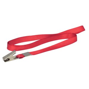 Cordão para Crachá - Vermelho c/10 DAC