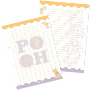 Refil para Fichário Ursinho Pooh 96fls DAC