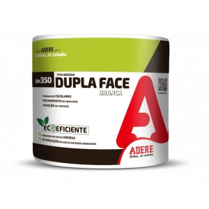 Fita Dupla Face Branca 25mm x 30m c/4 Adere