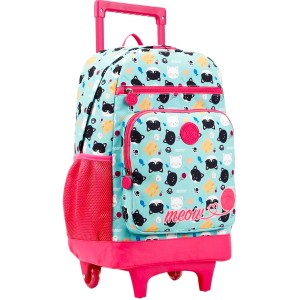 Mochila com Rodinhas College Gato 12230 XeryUs