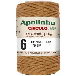 Barbante Apolinho n.6 7466 - Castanha Circulo
