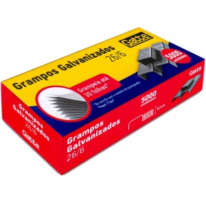 Grampo 26/6 Galvanizado c/5000 Gatte