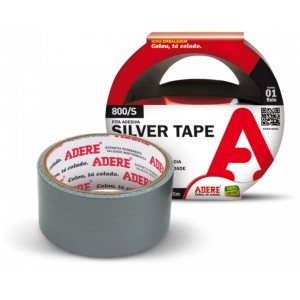 Fita Silver Tape 48mm x 5m Prata Adere