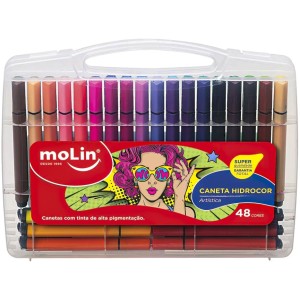 Canetinha Hidrográfica 48 Cores Molin