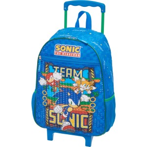 Mochila com Rodinhas Sonic Squad 989G01 Pacific