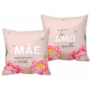 Almofada Quadrada - Mãe Inspiração para a Vida Brasfoot