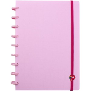 Caderno de Disco Médio Yummy Colors Rosa Chiclete Pop Disc
