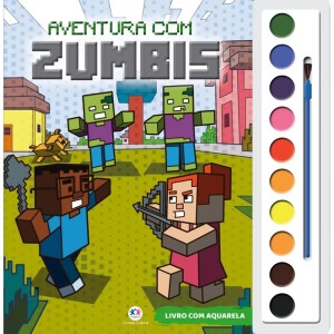 Livro com Aquarela - Aventura com Zumbis Ciranda Cultural