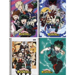 Caderno 1 Matéria My Hero Academia 80 Folhas Foroni