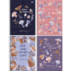 Caderno 10 Matérias Magic Land 160 Folhas Foroni