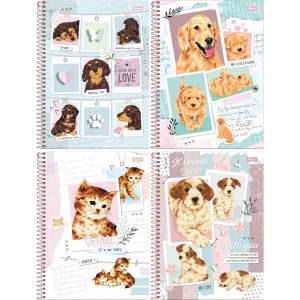 Caderno 10 Matérias Smoogies 160 Folhas Foroni