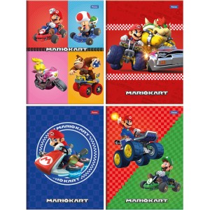 Caderno Brochura 1/4 Super Mario Bros 80fls Foroni