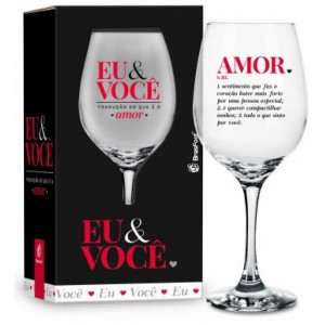 Taça Vinho - Eu e Você Brasfoot