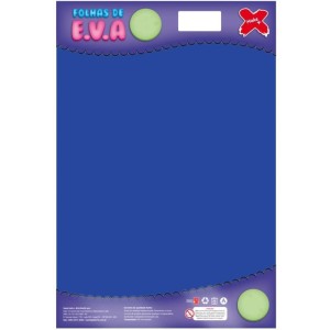 Placa de EVA Liso 40x60cm - Azul Escuro c/10