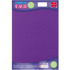 Placa de EVA Liso 40x60cm - Roxo c/10