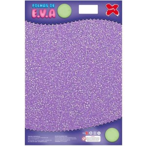 Placa de EVA com Glitter 40x60cm - Roxo Neon c/5